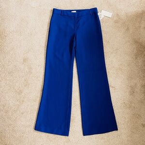 NEW Shoshanna Nieman Marcus Wide Leg Dress Pants Size 8 Royal Blue